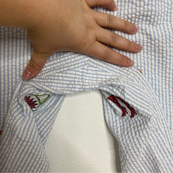 Signatures by Richard Malcolm Seer Sucker Culottes - Picture 4 of 9